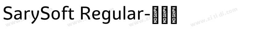 SarySoft Regular字体转换